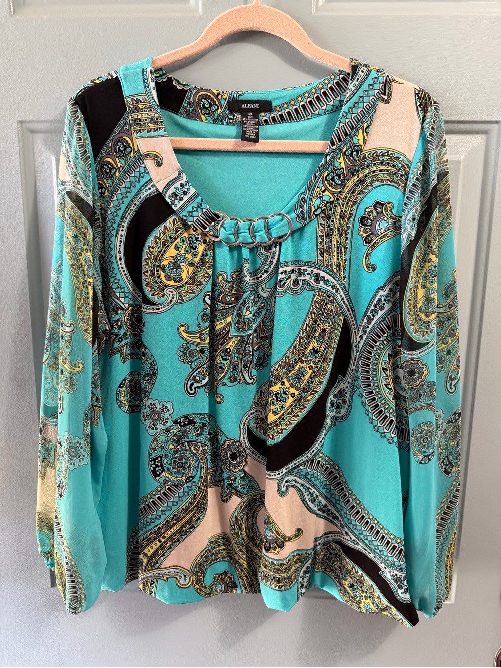 Alfani stretchy blouse size XL
